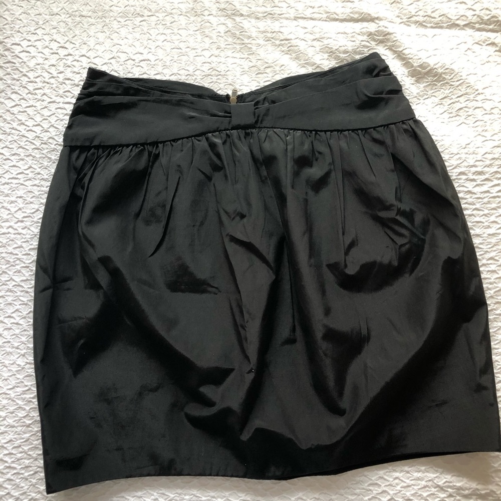 Dressy black mini skirt